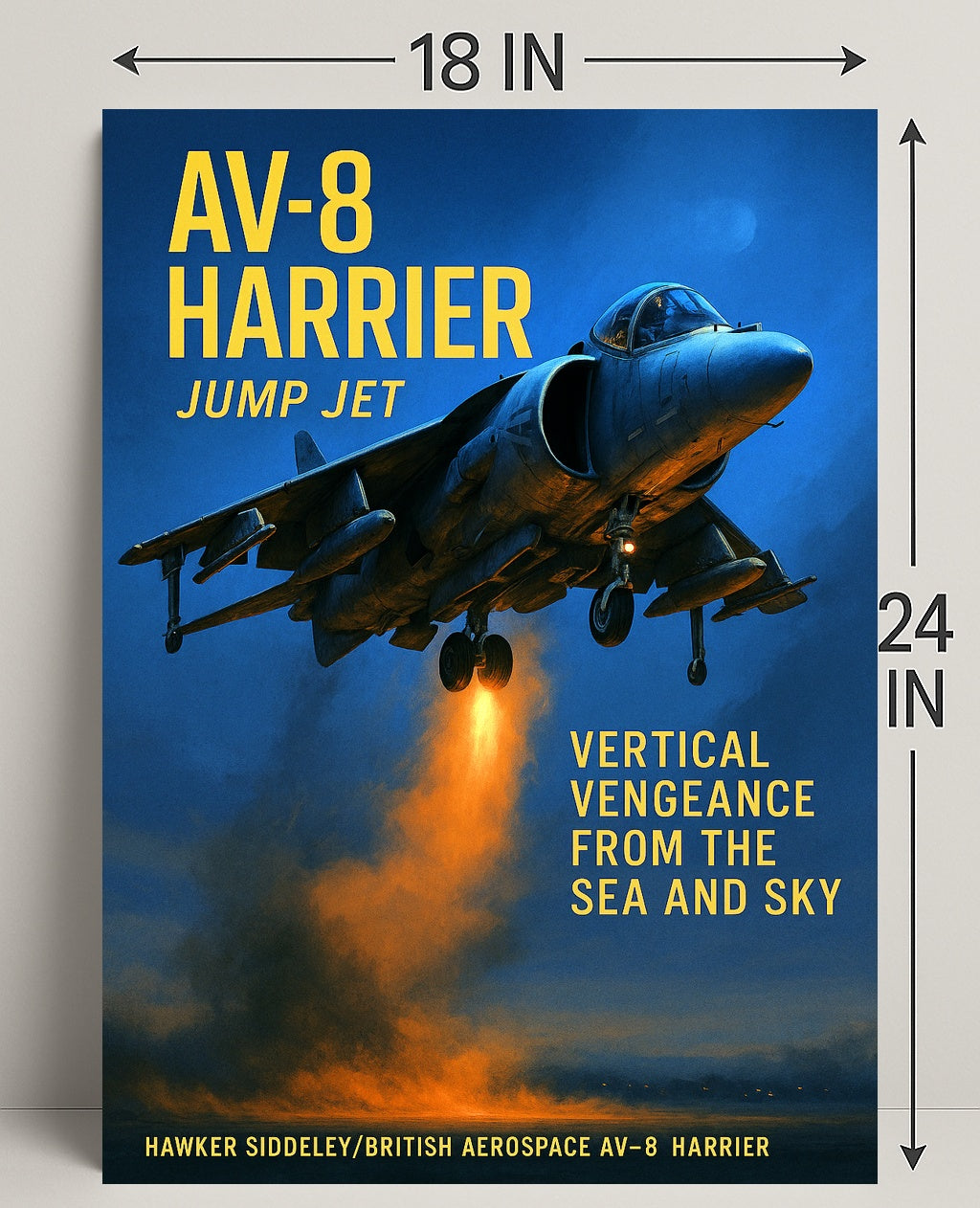 AV-8 Harrier Jump Jet Poster