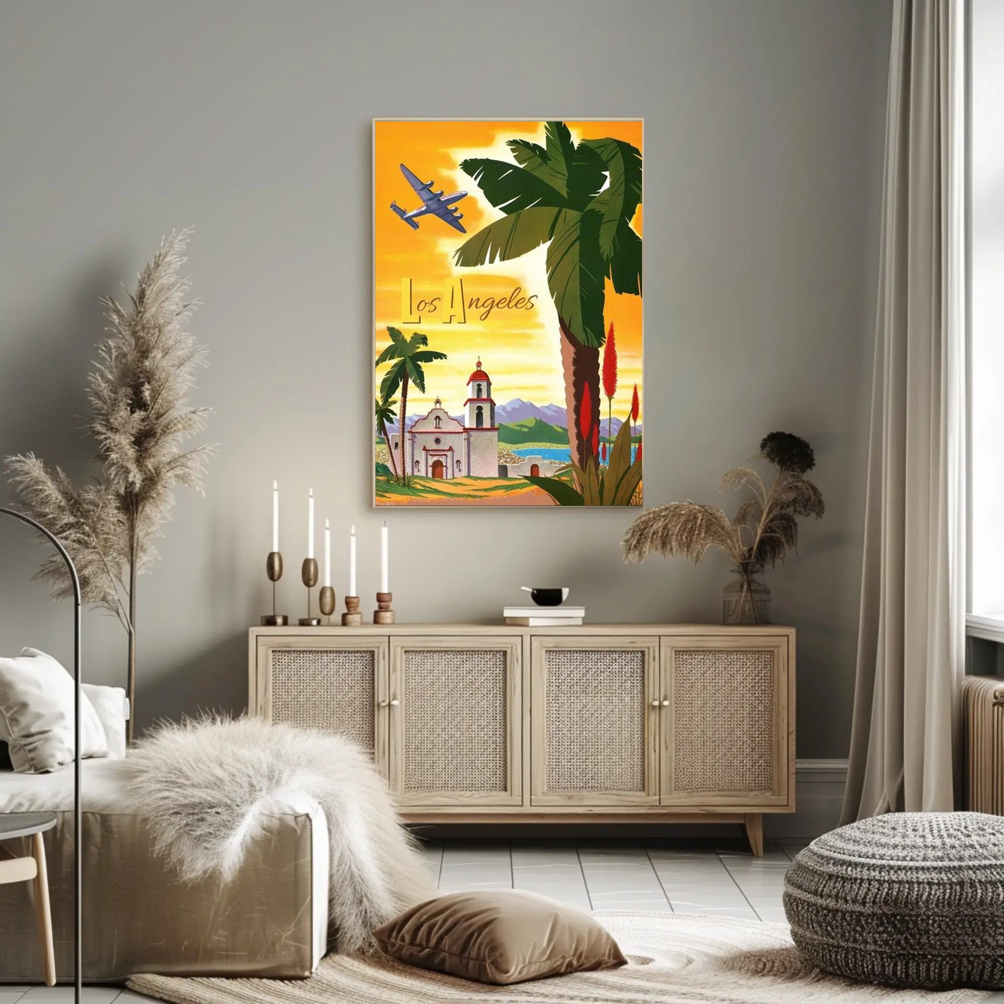 Vintage Los Angeles Travel Poster