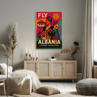 Travel to Vibrant Albania Artistic Cultural Heritage Poster PosterGoat
