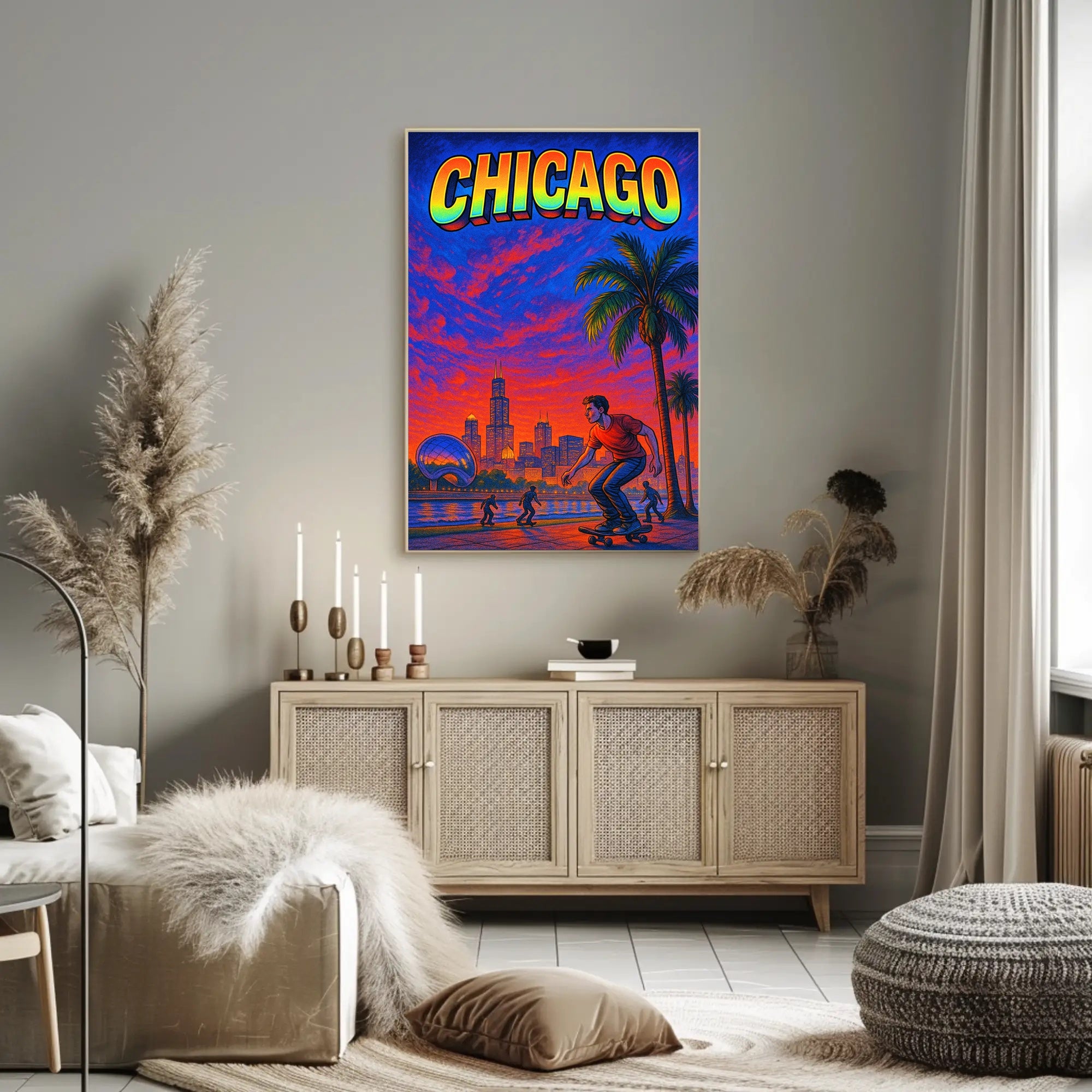 Chicago Vibes Poster PosterGoat