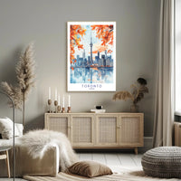 Toronto Skyline in Autumn Poster PosterGoat