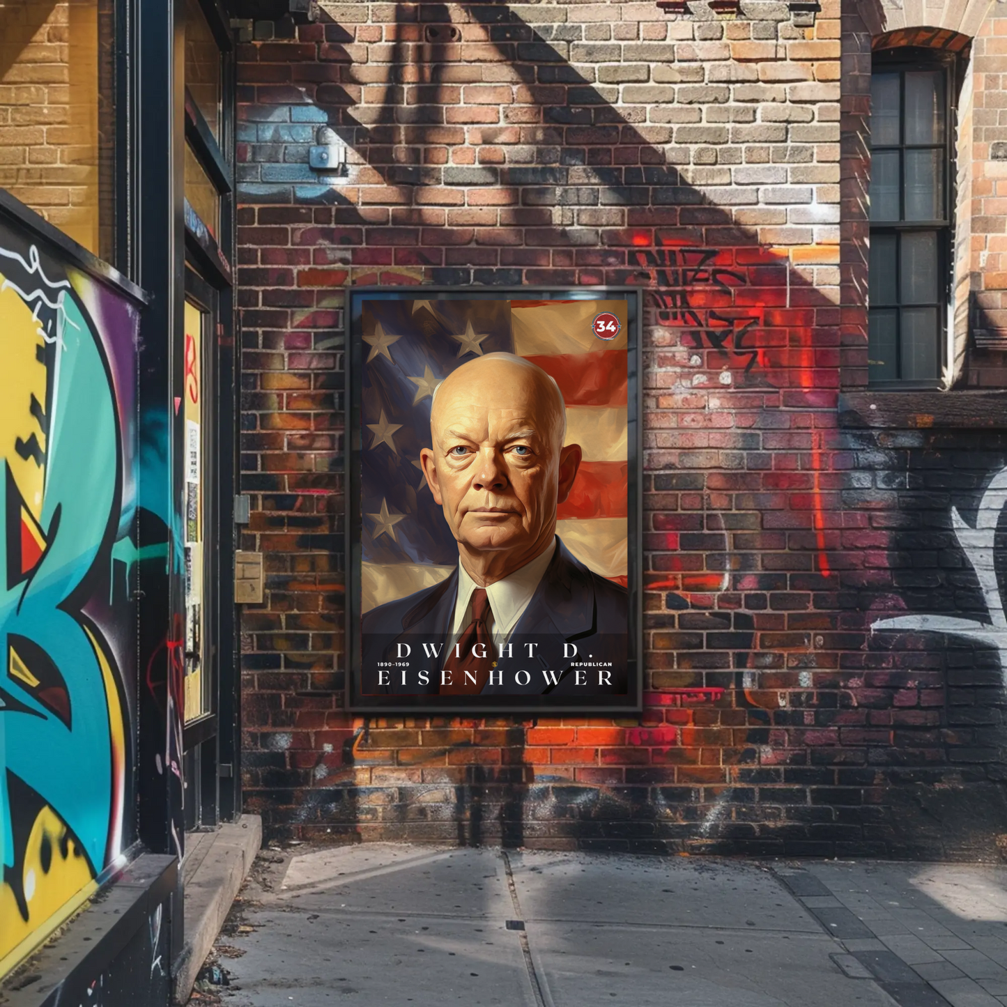 Dwight Eisenhower 34th President Of The United States Portrait