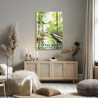 Congaree Watercolor Wall Art Poster