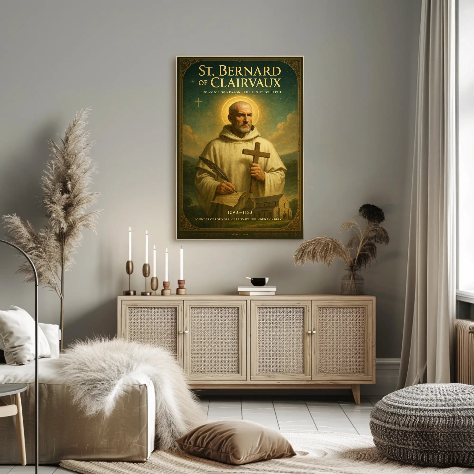 St. Bernard of Clairvaux Poster PosterGoat