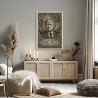 Donald Trump 47th President Photo Realism Wall Poster