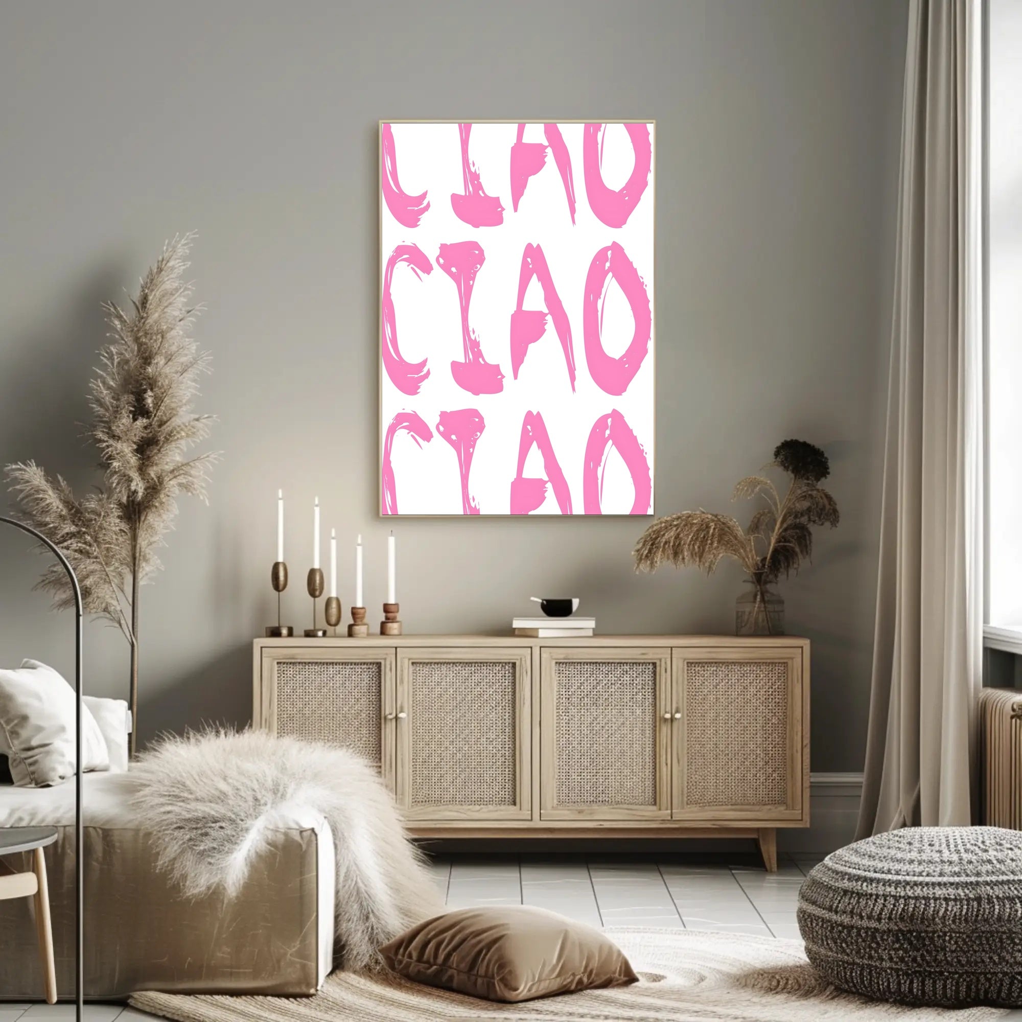 Ciao in Pink Poster