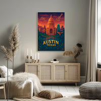 Vibrant Austin Cityscape Poster