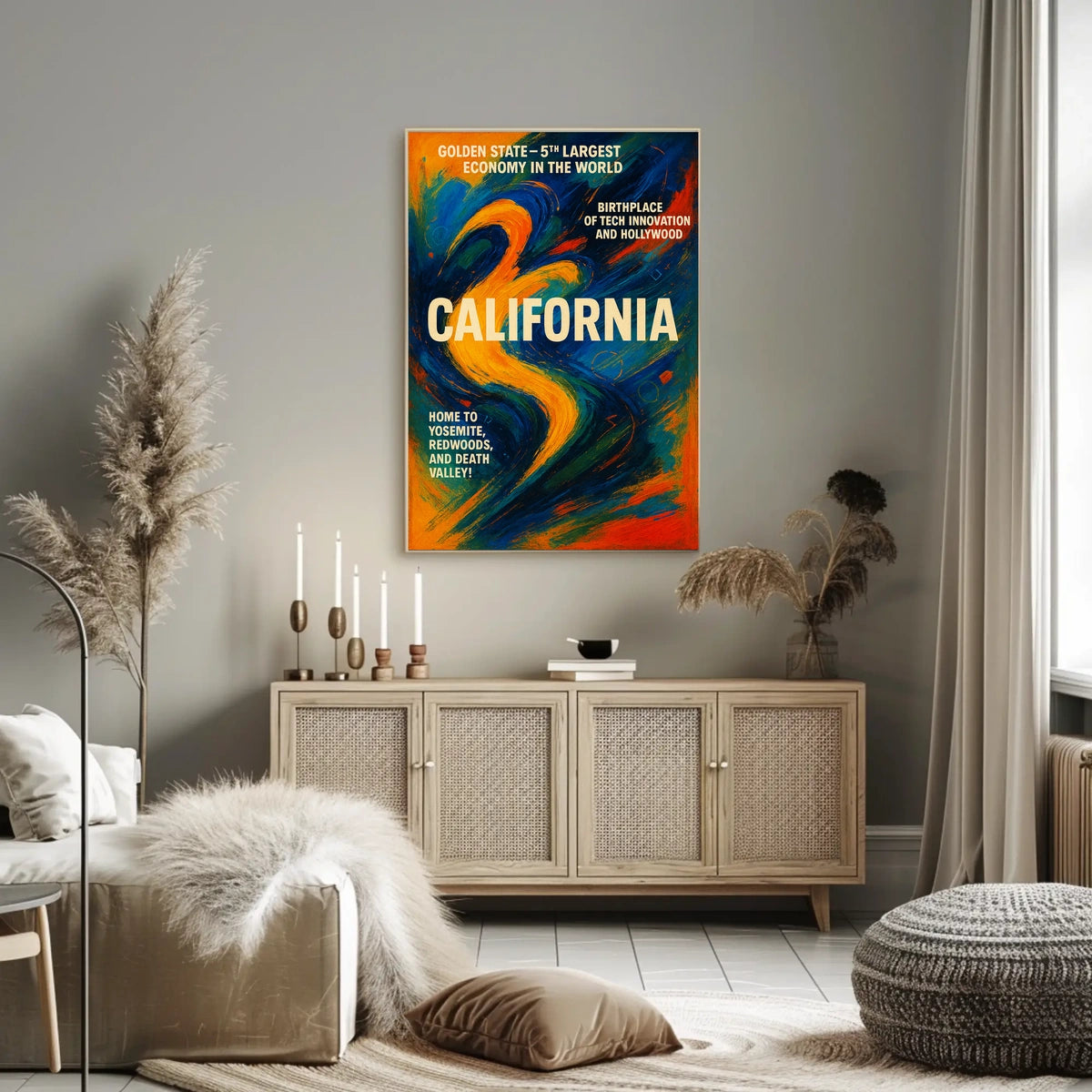 California The Golden State Poster