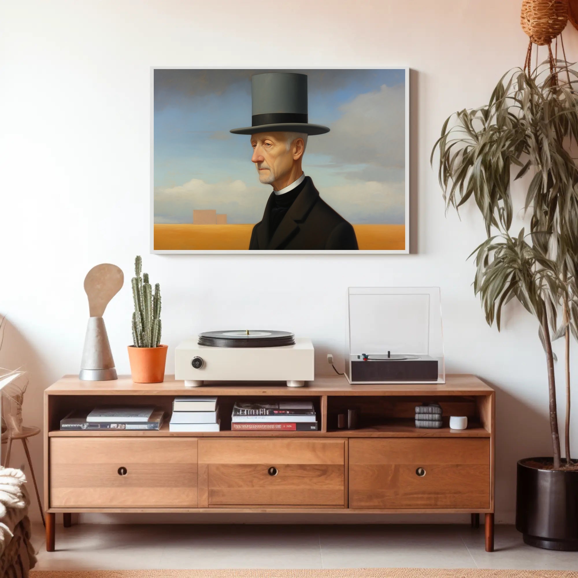 Timeless Elegance: Man in Top Hat Historical Poster