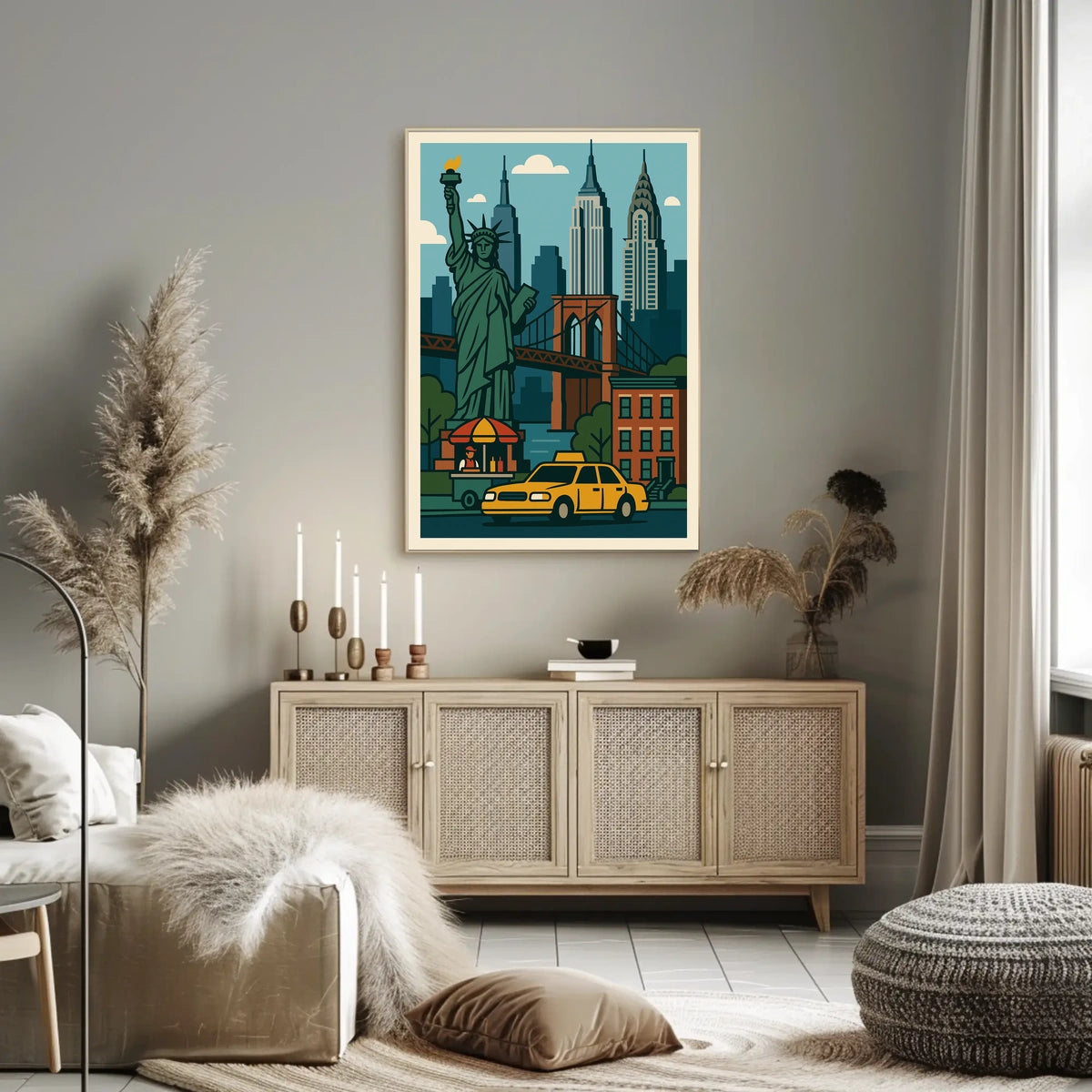 Iconic New York City Vibes Poster