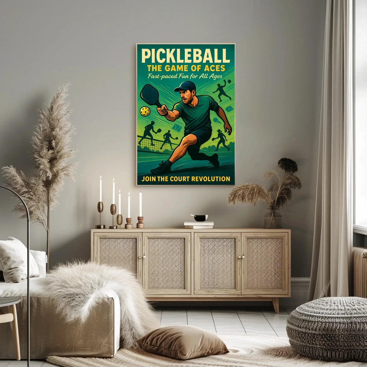 Pickleball The Game of Aces Poster