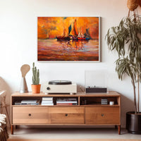 Sunset Sails Poster