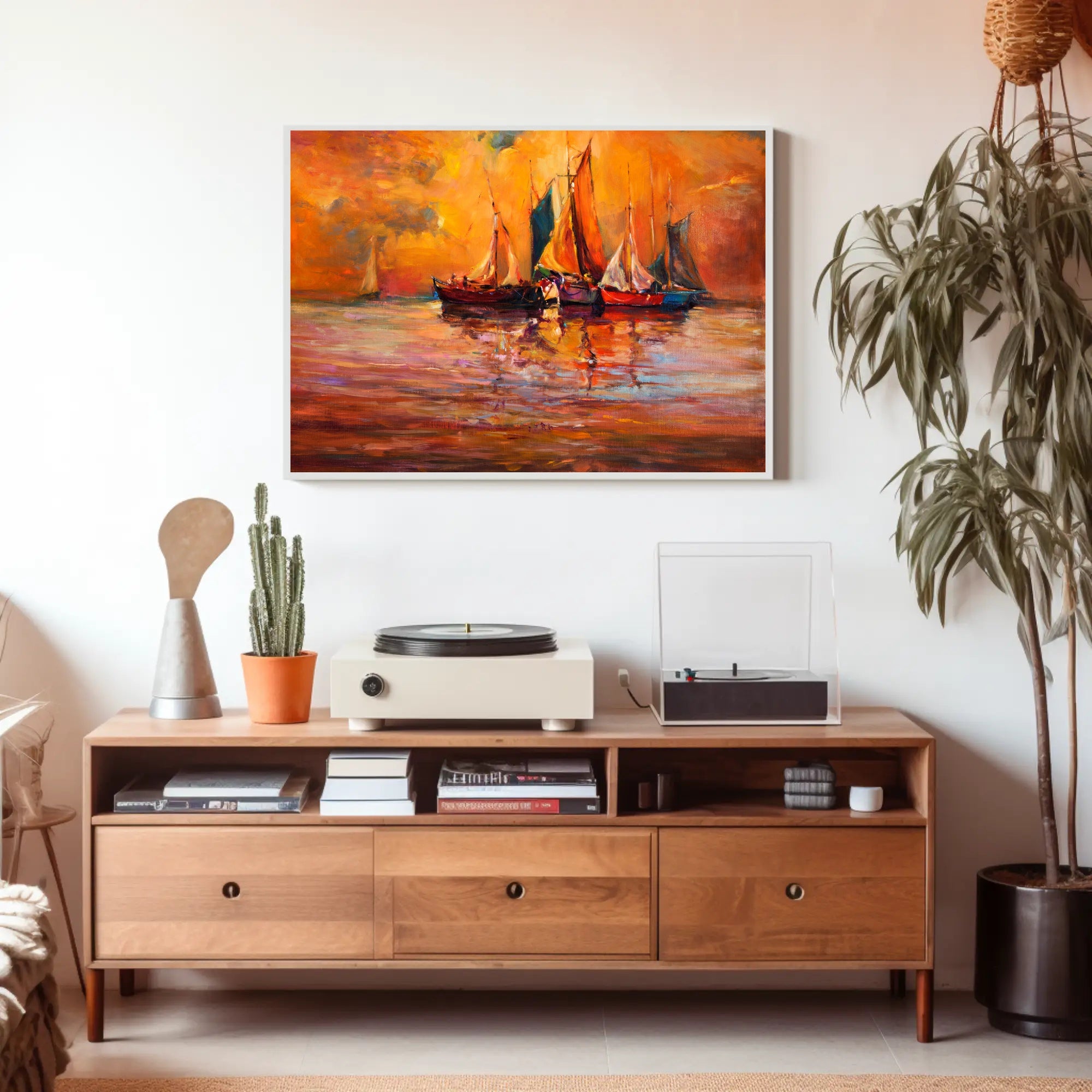 Sunset Sails Poster