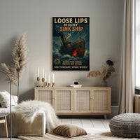 Loose Lips Might Sink Ships Poster