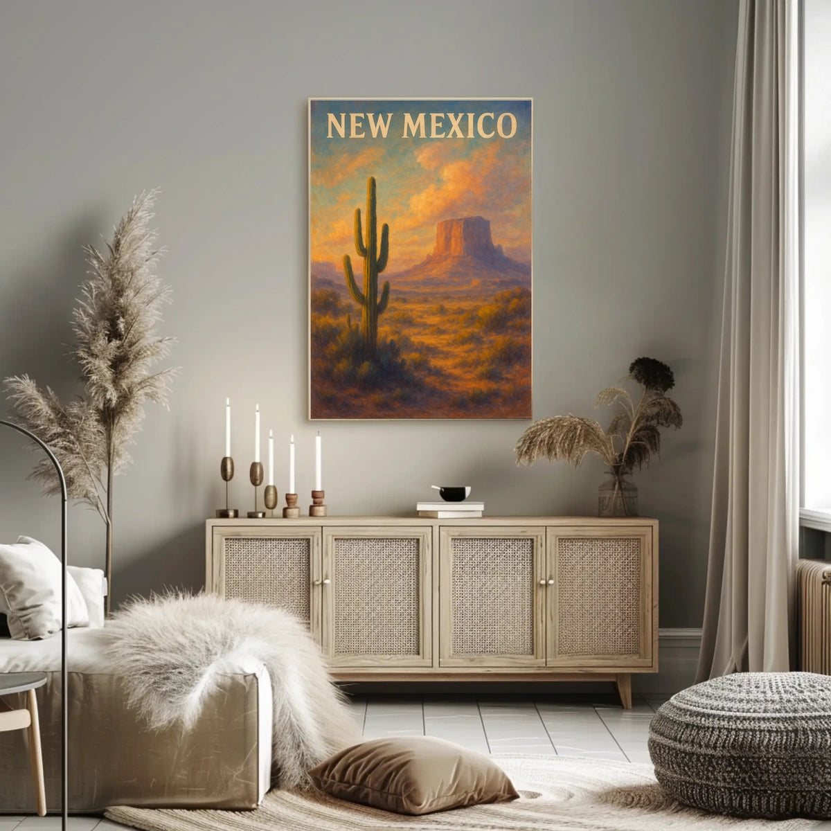 New Mexico Desert Landscape Poster