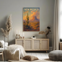 New Mexico Desert Landscape Poster