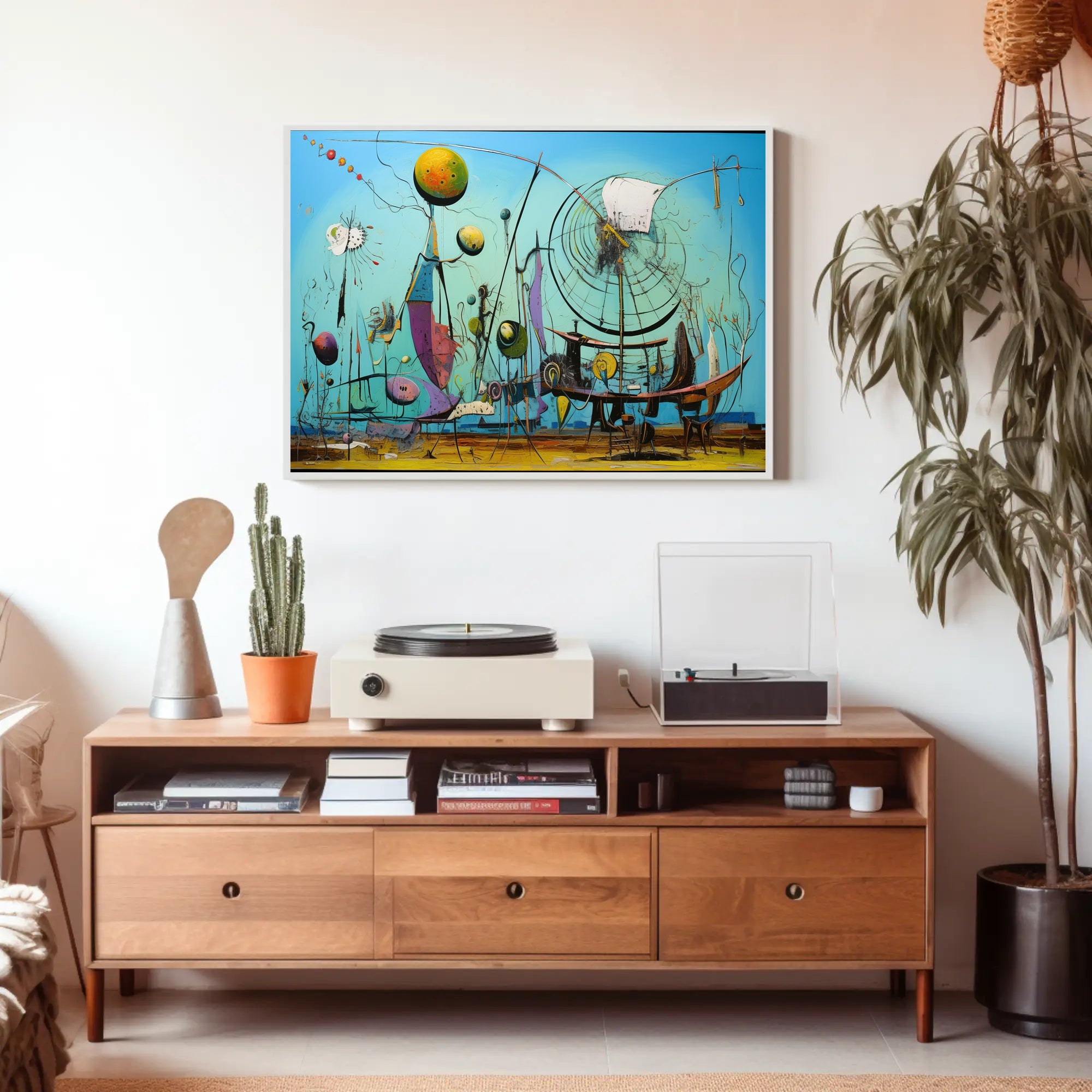 Surreal Dreamscape Imaginative Futuristic Sci-Fi Poster