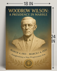 Woodrow Wilson A Presidency in Marble Poster PosterGoat
