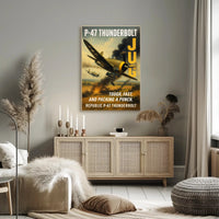 Republic P-47 Thunderbolt The Jug Poster PosterGoat