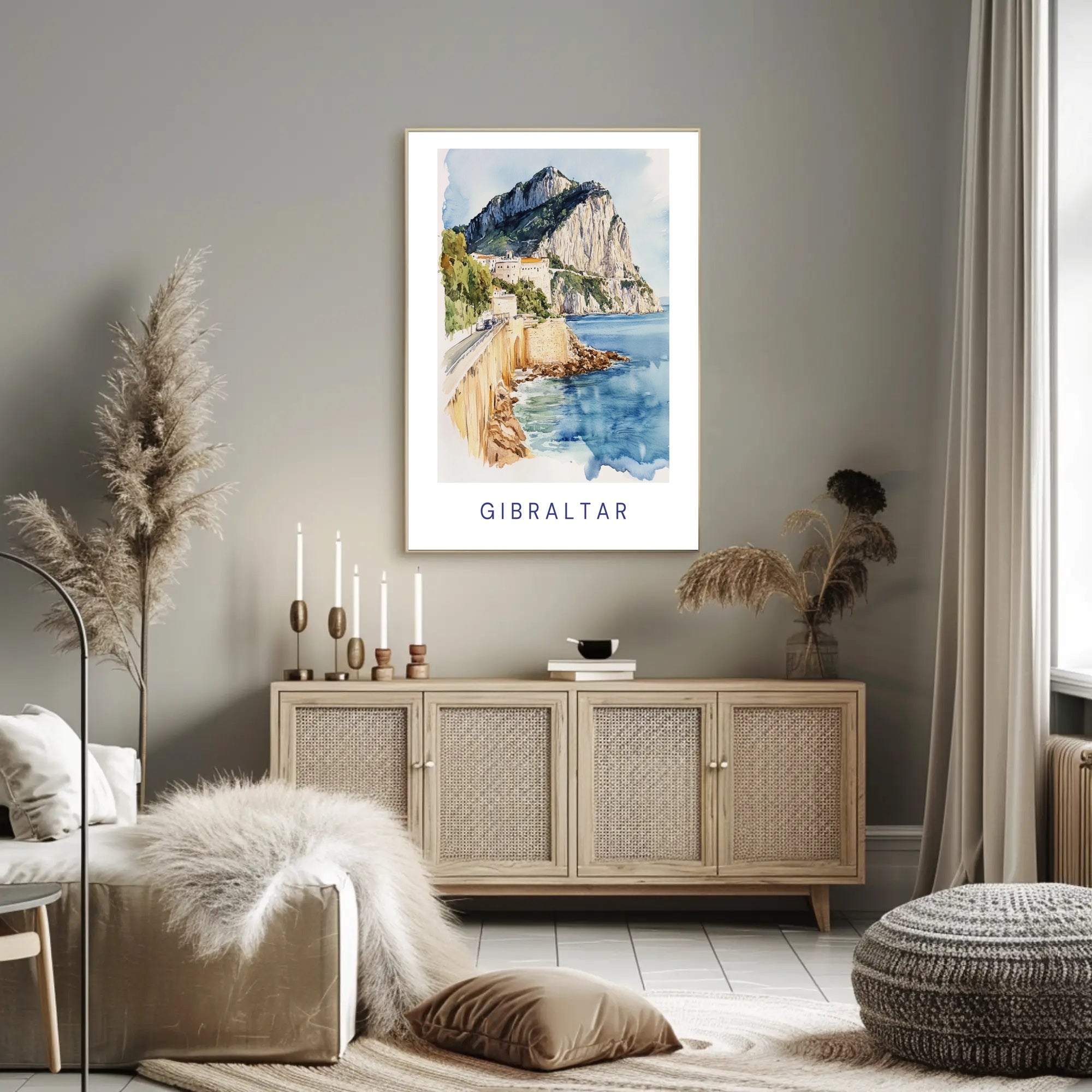Scenic Gibraltar Poster PosterGoat