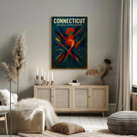 Connecticut Abstract Expressionism Poster PosterGoat