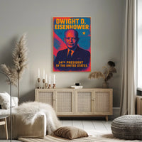 Dwight D Eisenhower Poster Legacy Leadership History Buff