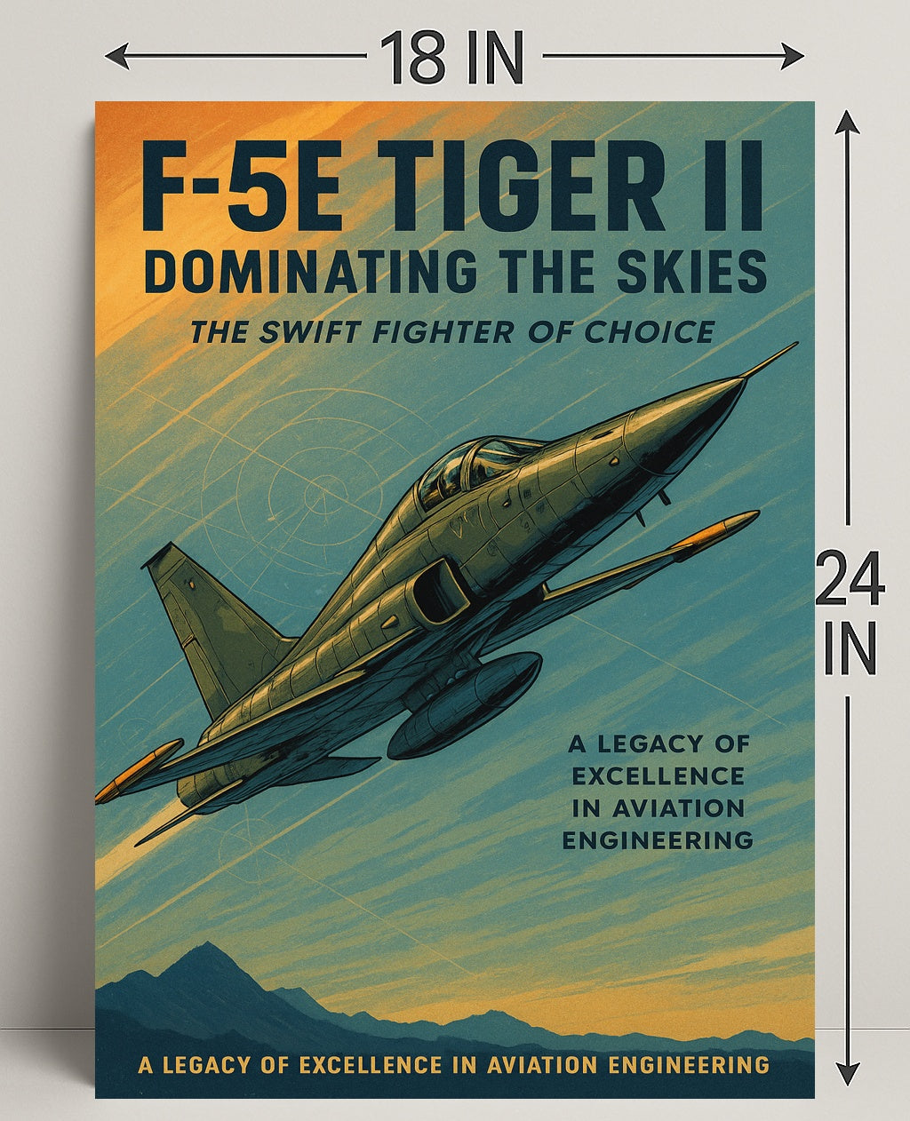 F-5E Tiger II Dominating the Skies Poster PosterGoat