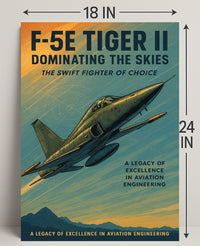 F-5E Tiger II Dominating the Skies Poster PosterGoat
