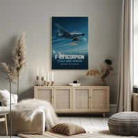 Northrop F-89 Scorpion Jet Cold War Tribute Poster