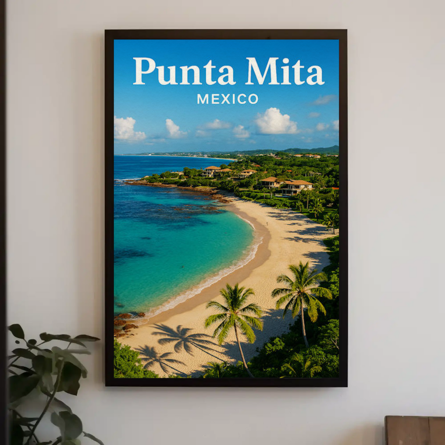 Punta Mita Mexico Coastline Villas Travel Poster