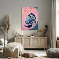 Swirling Mosaic Abstract Poster Wall Art Print