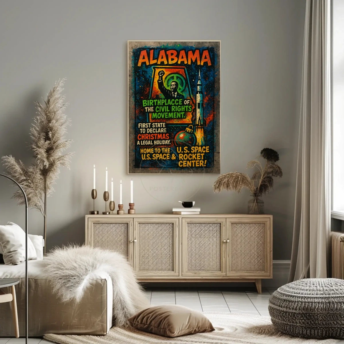 Alabama Heritage and Progress: Cultural or Heritage Poster