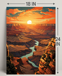 Grand Canyon Sunset Poster