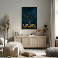 Grumman A-6 Intruder Combat Aircraft Poster
