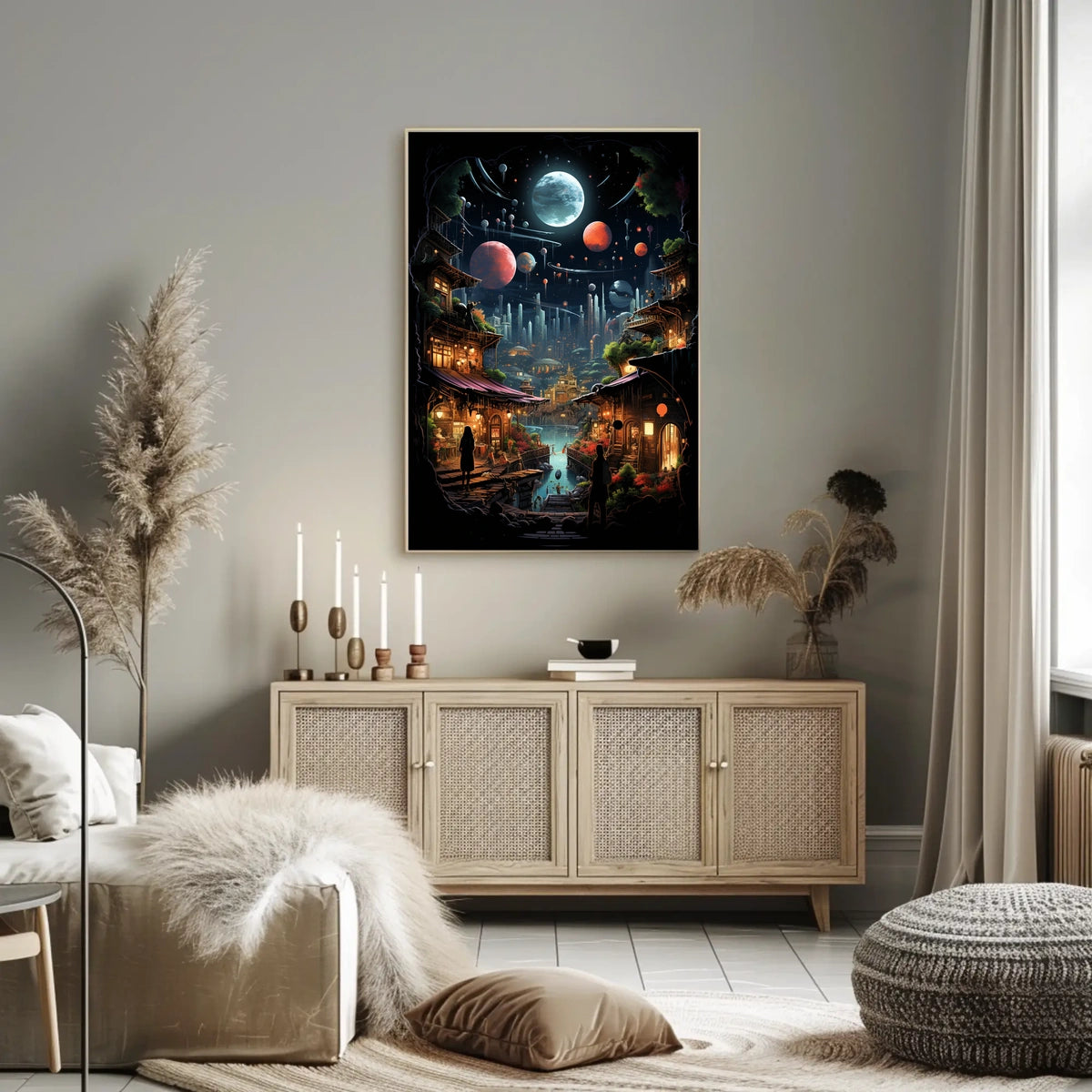 Cosmic Village Poster