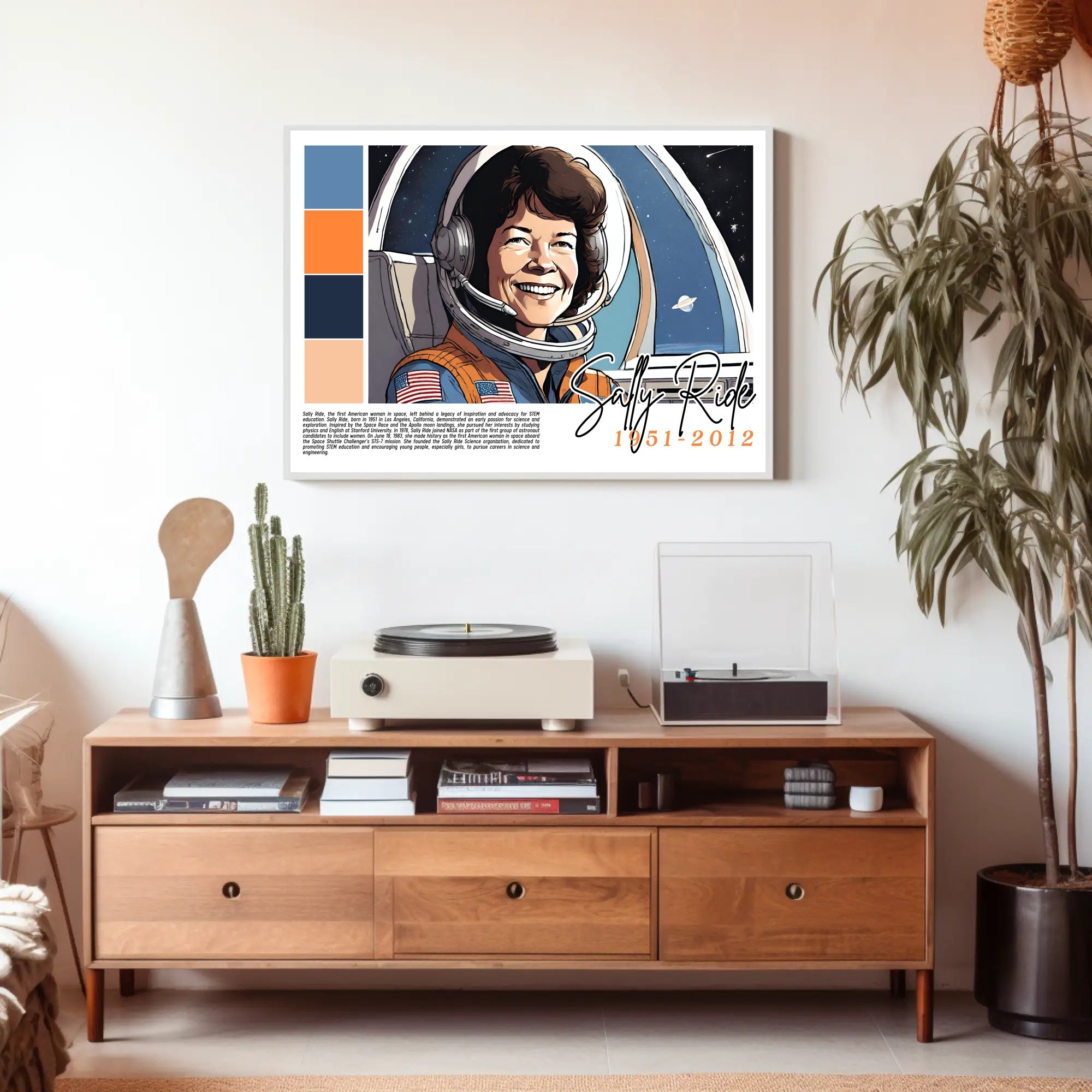 Sally Ride: A Legacy in Space and STEM Poster