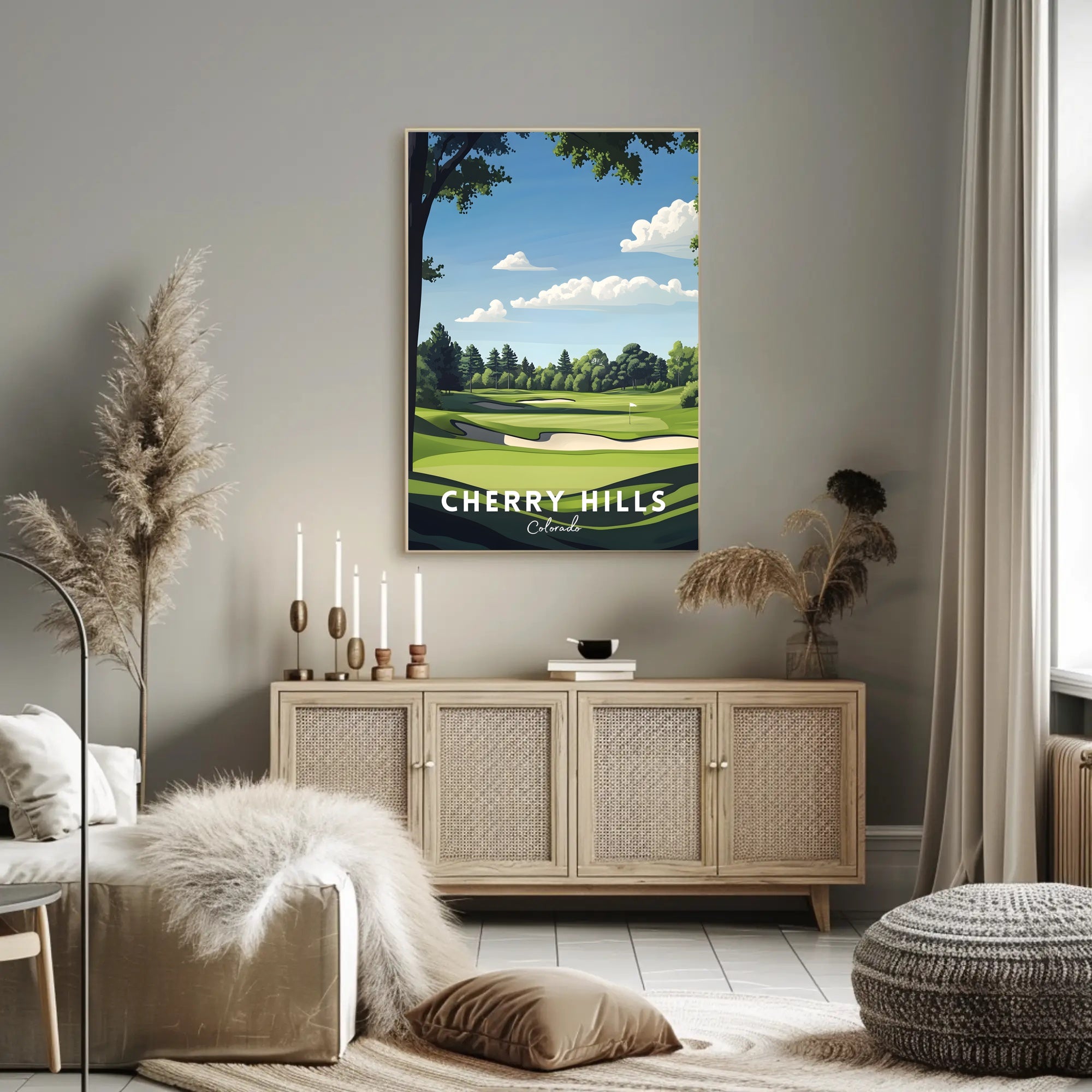 Cherry Hills Golf Course Scenic Sports Poster