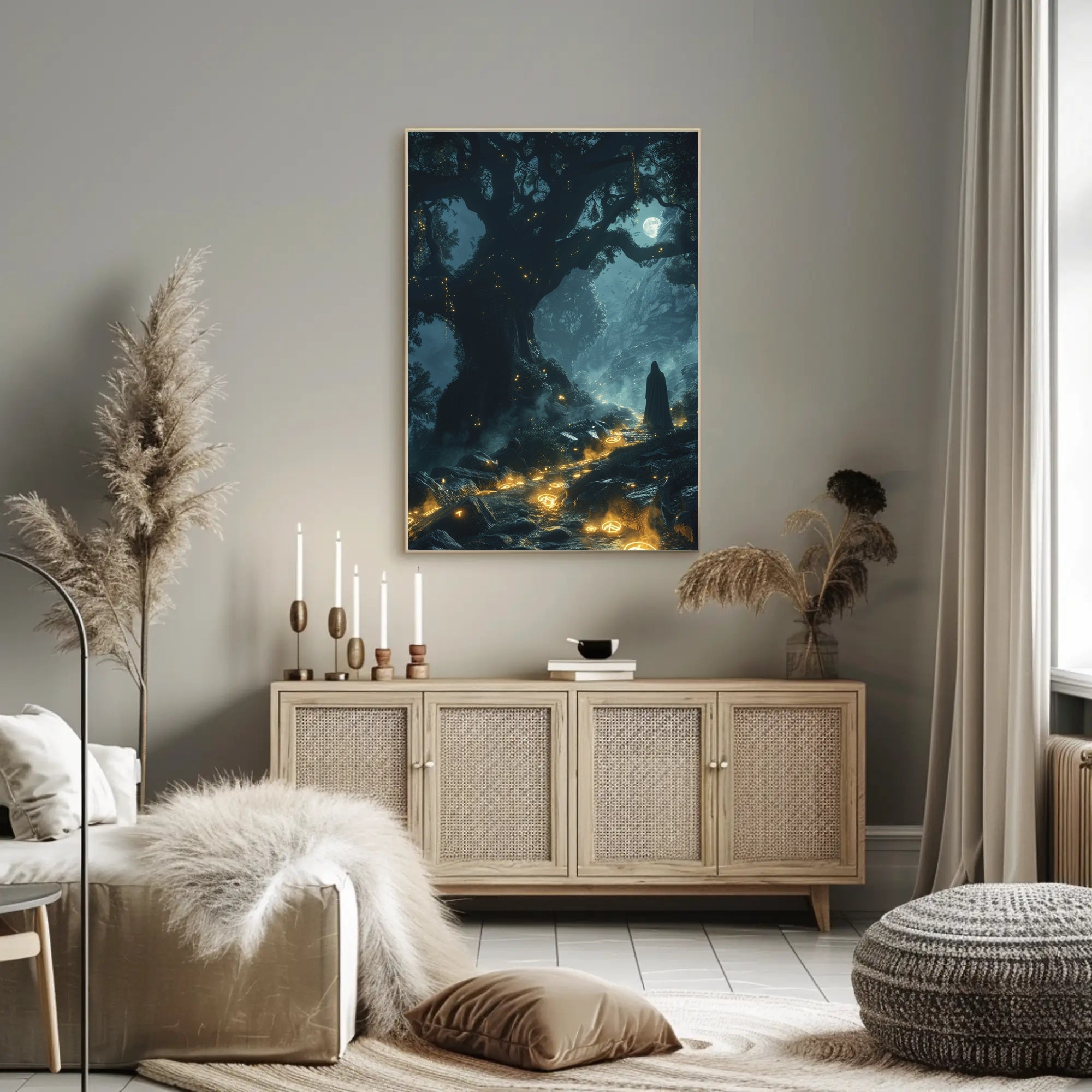 Enchanted Forest Pathway Wall Art Poster Print PosterGoat