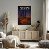 Abu Dhabi Jewel of the Emirates Travel Poster