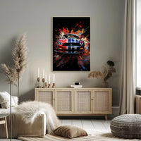Dynamic Automotive Art Poster PosterGoat