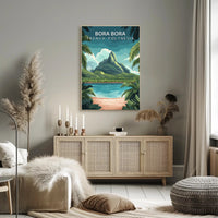 Scenic Bora Bora Travel Poster PosterGoat