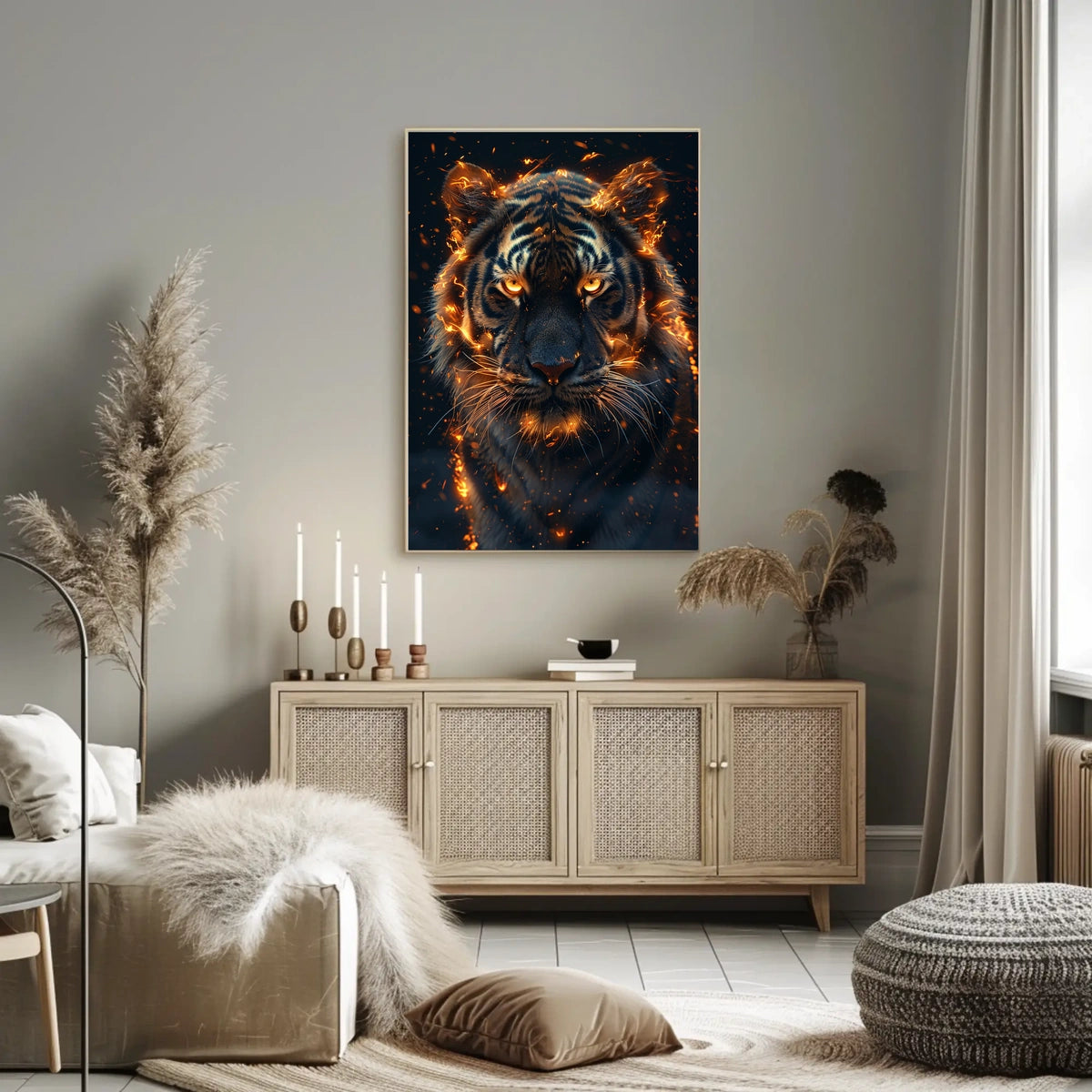 Fiery Tiger Poster