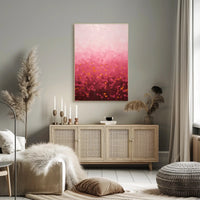 Abstract Pink Landscape Poster Modern Wall Art