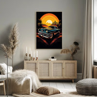 Retro Sunset Drive Poster