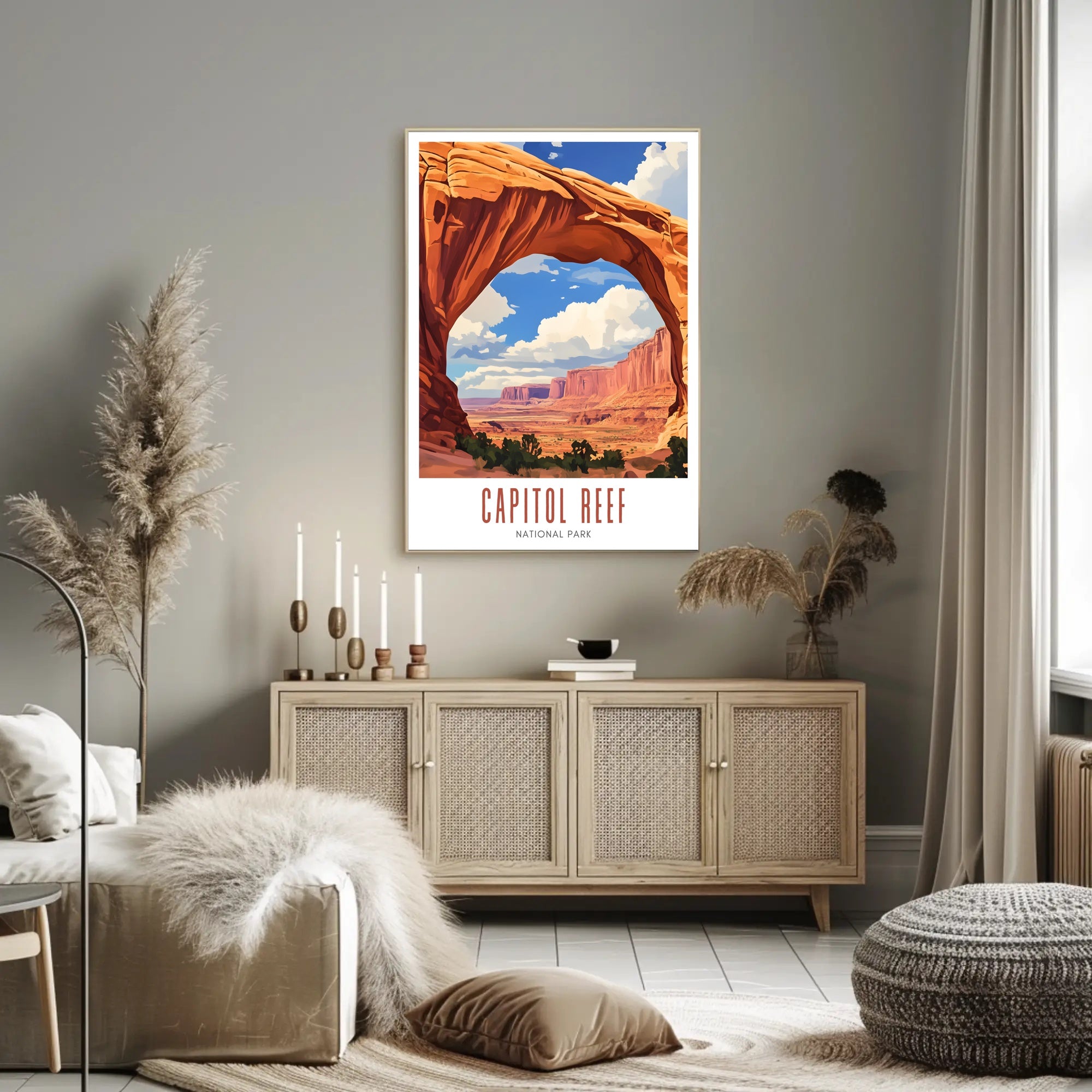 Capitol Reef National Park Vintage Poster