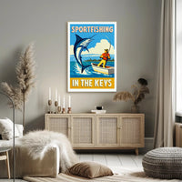 Sportfishing in the Keys Poster PosterGoat