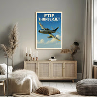 F11F Thunderjet Poster PosterGoat