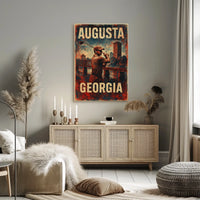Augusta Georgia Golf Scenic Heritage Wall Art Print Inspired Wanderlust Home Decor Poster