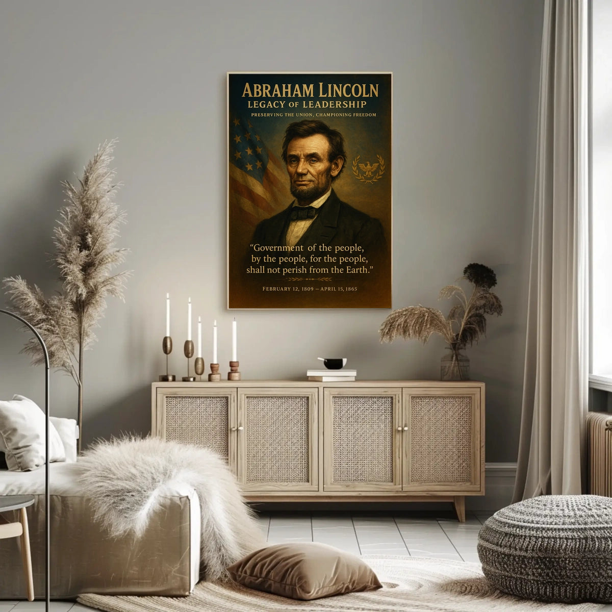 Abraham Lincoln Legacy of Leadership Poster