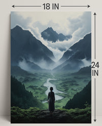 Serenity In The Mountains Poster